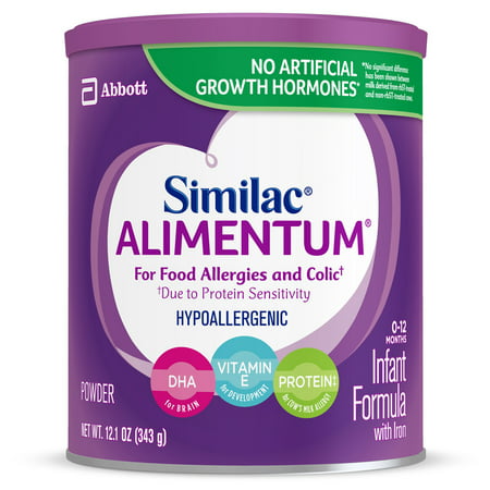 Similac Alimentum Hypoallergenic Infant Formula for Food Allergies and Colic, Baby Formula, Powder, 12.1 (Best Formula Milk For Colic Babies)