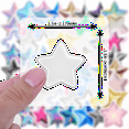 thumbnail image 2 of 35pcs Shiny Stars Stickers Holographic Stationery Stickers Metallic Kids Stickers for Luggage Phone Notebook, 2 of 9