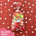 thumbnail image 6 of Wrapables Valentines Cellophane Treat Bags With Twist Ties for Candy, Cookies, Treats, Gifts and Party Favors (100pcs), Happy Valentines, 6 of 6