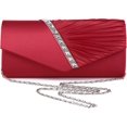 thumbnail image 3 of 27 cm × 5 cm × 11 cm -Bolso de noche blanco Bolso de mano para mujer, 3 of 5