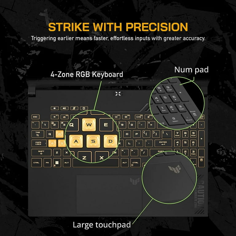 ASUS 2023 Newest TUF Gaming Laptop， 15.6 FHD 144Hz Display