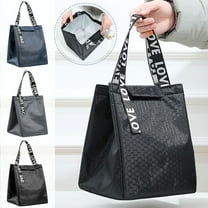 Women Lunch Bags for Work,Leakproof Reusable Insulated Bags,Lunch Tote Bags for Work Camping Travel Fishing Picnic,Navy,Oxford Cloth,