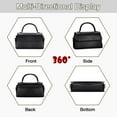 thumbnail image 6 of KWLET Women's Tote Handbags Flap Crossbody Bags Shoulder Bag Top Handle Satchel PU Purse Bags Black, 6 of 6