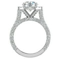 thumbnail image 3 of Engagement Rings 18K White Gold Halo Rings for Women 4.30 CT TW (G,VS1) (Moissanite Center), 3 of 5