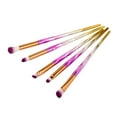 thumbnail image 3 of 5PCS Cosmetic Makeup Brush Set - Lip Eyeshadow Powder Brush Kit, Make Up Brushes Set, Makeup Brushes & Tools, Professional Makeup Brush Set, Small Cosmetic Brush Set for Women, Beauty Tools, 3 of 8