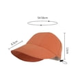 thumbnail image 2 of Sombrero de protección solar ajustable con circunferencia de 54-58 cm, sombrero de verano para mujer, anti-ultravioleta, de secado rápido, transpirable, 2 of 5
