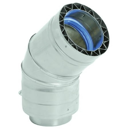 

Duravent W2-4504 45 Degree Double Wall Elbow For 4 Inner Diameter Vent Pipe From The