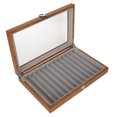 thumbnail image 5 of Estuche de exposición de pluma estilográfica de madera, organizador, caja de regalo de almacenamiento de madera de nogal para exhibición de 12 bolígrafos, 5 of 5