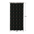 thumbnail image 5 of Black Bigfoot and Tree Pattern Shower Curtain 36"x72" ,Bathroom Decorative Shower Curtains Set with 12 Hooks,Modern Waterproof Washable Shower Curtain, 5 of 6