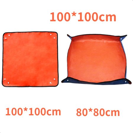 66cm-150cm Foldable Outdoor Accessory Plant Pot Transplanting Planting Mat Garden Supply Waterproof Mats Potting Pad ORANGE 100X100CM