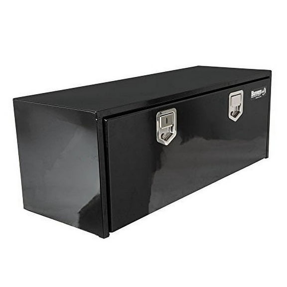 Buyers Products 1702115, 18x18x60" Black Steel Truck Box, Paddle Latch