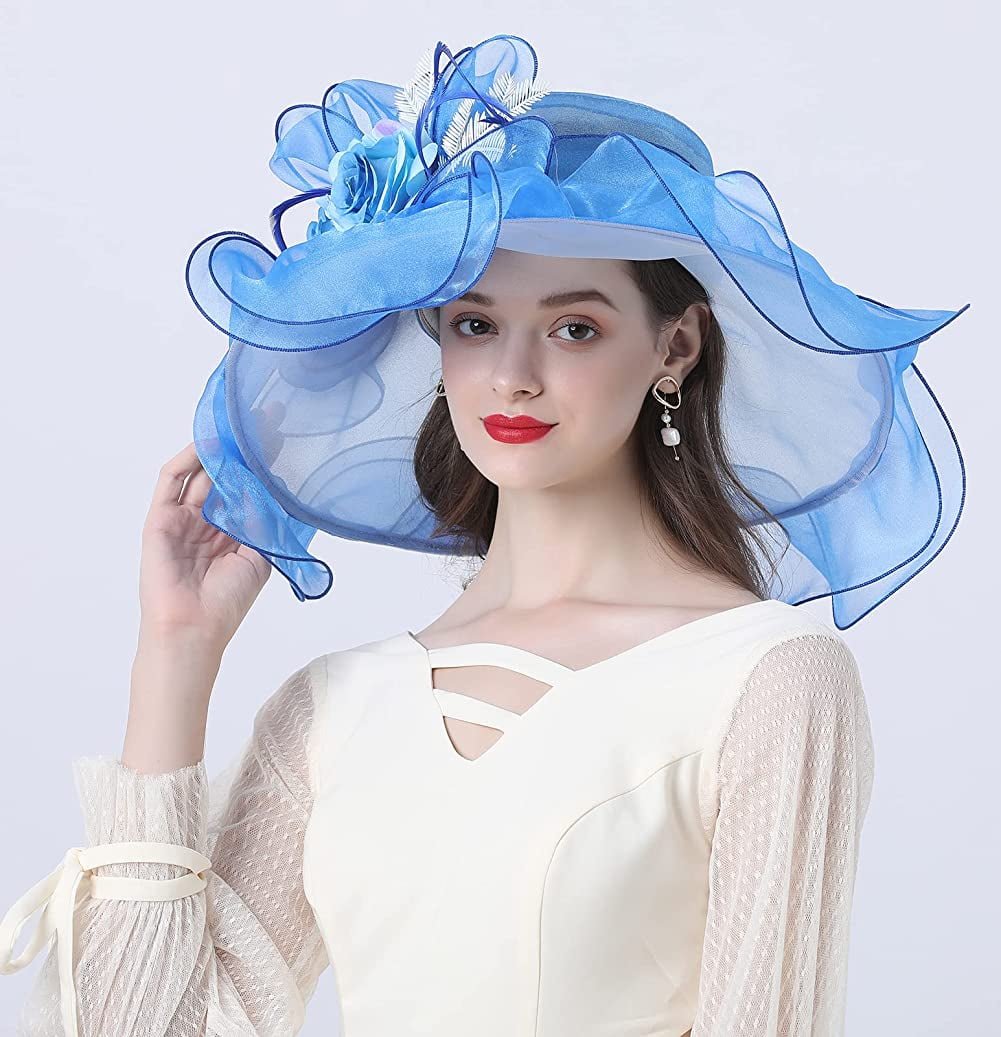 Spring Summer Mesh Sunshade Hat Flower Temperament Wedding Dress Hat Sun  Dome Large Brim Hat Fashion Hat for Woman Hike Hat Cool Summer Hats for Hat  Sun Hats Cap Women Sport Sun