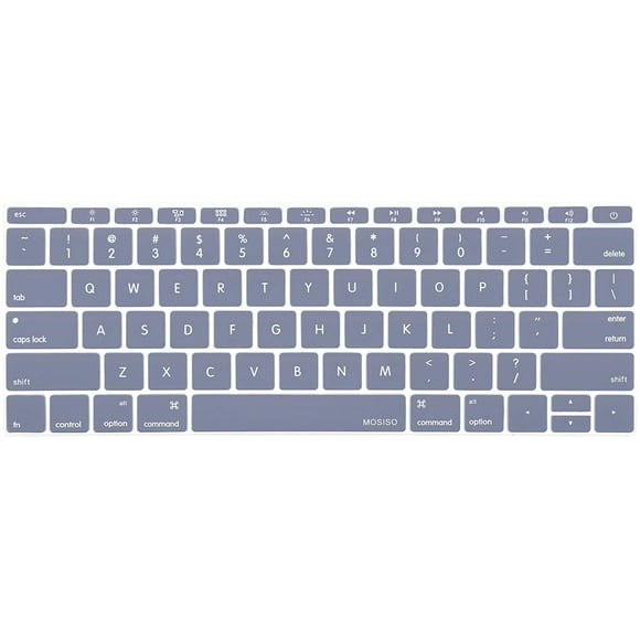 MOSISO Housse de Clavier en Silicone Peau Protectrice Compatible avec MacBook Pro 13 Pouces 2017 2016 A1708 Sans