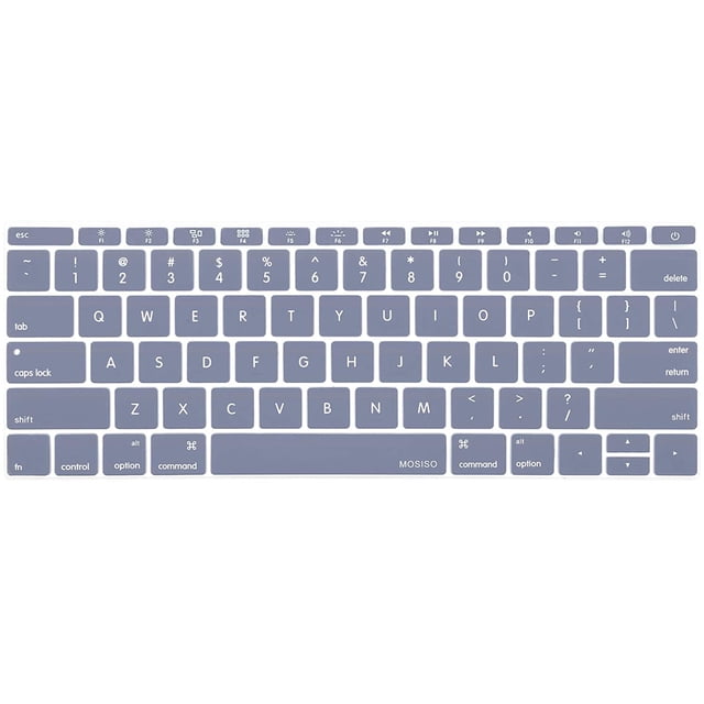 MOSISO Housse de Clavier en Silicone Peau Protectrice Compatible avec MacBook Pro 13 Pouces 2017 2016 A1708 Sans