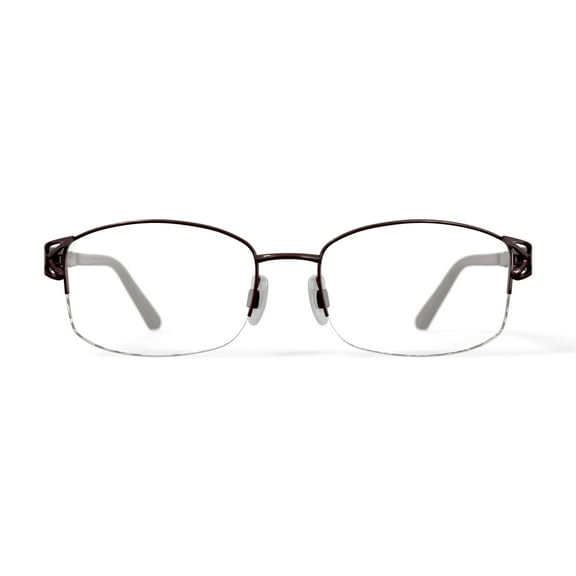 Sophia Loren Women's BR60 Square Prescription Eyeglasses with Case, Beige