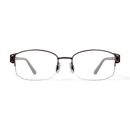 Sophia Loren Women's BR60 Square Prescription Eyeglasses with Case, Beige