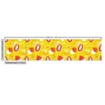 thumbnail image 3 of Tropical Fabric by the Yard Upholstery, Natural Demonstration with Abstract Papaya and Plants on Yellow, Decorative Fabric for DIY and Home Accents, Yellow Dark Coral by Ambesonne, 3 of 5