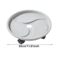 thumbnail image 3 of TIELUTT Stand with Wheels Swiveling Potted Stand Casters For Living Drainer Tray for Kitchen Dish Rag Holder Sponge Holder Small Portable Stainless Steel Rolling Rack Kitchen Racks and Shelves 33in, 3 of 6
