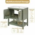 thumbnail image 2 of taoruifang 30" Green Bathroom Vanity with Ceramic Sink, 2 of 5