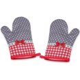thumbnail image 1 of Guantes de horno, guantes de macetas, guantes para hornear, macetas, aptas compatibles con cocinar, hornear, asar, macetas, 1 par, compa de regalo kaili Sencillez, 1 of 2
