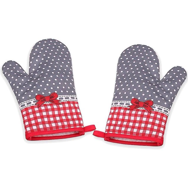 Guantes de horno, guantes de macetas, guantes para hornear, macetas, aptas compatibles con cocinar, hornear, asar, macetas, 1 par, compa de regalo kaili Sencillez