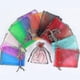 thumbnail image 2 of 100pcs Solid Color Yarn Gift Bag Wedding Candy Lucky Pouch Storage Container, 2 of 5