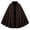 Brown, variant on MuXiKeJi Clothes Short Hooded Cape Medieval Cloak One Size Halloween Velvet Feel Capelet | Unisex Renaissance Vampire Witch Half Cape for Cosplay Party 11 Colors 90cm