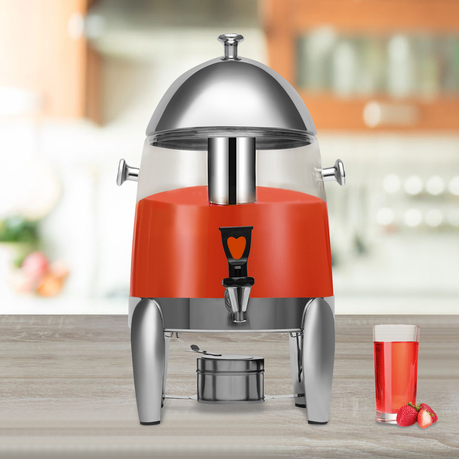 12L Stainless Steel Coffee Urn and Hot Electric Machine, Hot Beverage Dispenser for Restaurants, Home