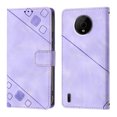 thumbnail image 2 of Compatible with Nokia C200 Classic Embossed PU Leather Case with Card Holder Shockproof Cover, 2 of 5