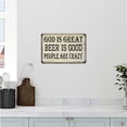 thumbnail image 5 of GOD is Great, Beer is Good Bar Pub Funny Gift 8x12 Metal Sign 108120064009, 5 of 7