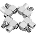 thumbnail image 5 of 4pcs/set 360 Degree Universal Swivel Air Hose Connector Coupler Plug 1/4' Fitting Air Adapter Tool Swivel Fittings, 5 of 5