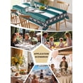 thumbnail image 5 of Teal Blue Anchor Table Cloth, Waterproof Tablecloth for Rectangle Tables, Nautical Summer Beach Coastal Ocean Reusable Washable Fabric Table Cover for Restaurant Kitchen Dining Tables 60"x120", 5 of 9