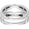 thumbnail image 5 of 14K White Gold Black & Diamond Guard (Size 7) Made In India rm3127b-bk-075-waa, 5 of 5