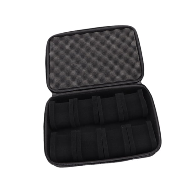 Caja de reloj con 8 ranuras, organizador portátil y rígido para relojes de pulsera, estuche de , organizador de exhibición