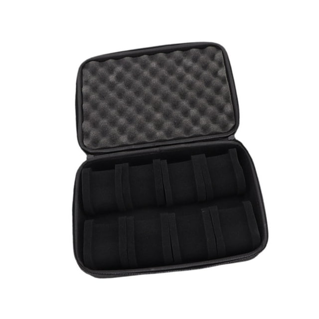 Caja de reloj con 8 ranuras, organizador portátil y rígido para relojes de pulsera, estuche de , organizador de exhibición