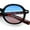 Black Tortoise - Blue Burgundy, variant on Vintage Vibe Hipster Fashion Round Plastic Horn Rim Sunglasses All Black
