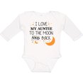 thumbnail image 3 of Inktastic I Love My Auntie to the Moon and Back Boys or Girls Long Sleeve Baby Bodysuit, 3 of 5