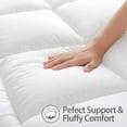 MERITLIFE Twin Extra Thick Mattress Topper, 400TC Cotton Pillow Top