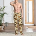thumbnail image 2 of Kdxio Cute Squirrel with Green Leaves Print Men's Sleep Pajama Pant Lounge Pants with Pockets-Small, 2 of 6