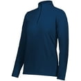 thumbnail image 3 of Augusta Sportswear Women's Ladies Micro-Lite Fleece 1/4 Zip Pullover, Navy, XX-Large, 3 of 10