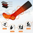 thumbnail image 5 of Snow Deer Electric Heated Socks,7.4V 2200mAh Battery Powered Cold Weather Upgraded Rechargeable Heat Socks for Men Women,Outdoor Riding Camping Hiking Motorcycle Skiing Warm Winter Socks, 5 of 9