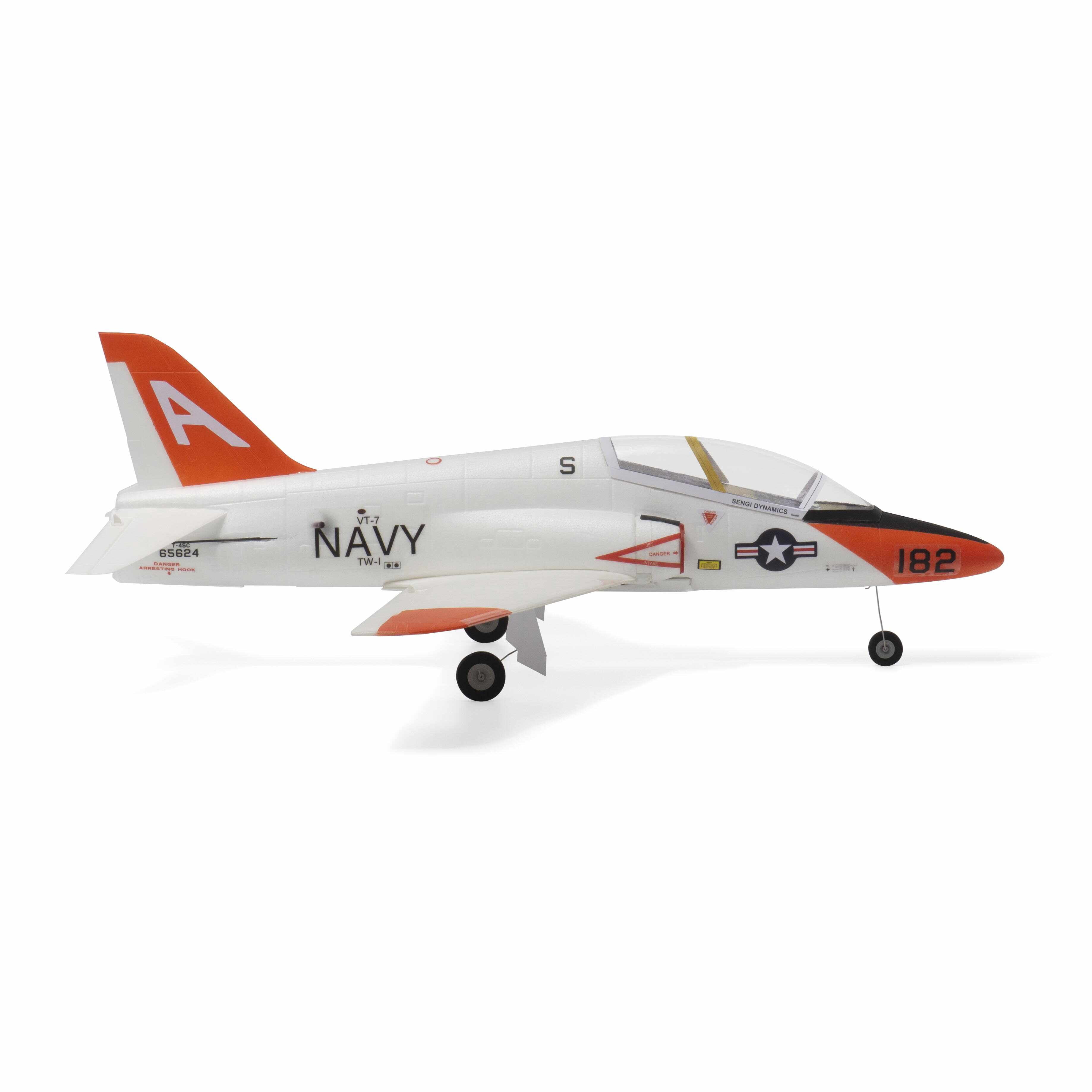 MinimumRC T-45 Goshawk RC Plane, 30mm 4CH Brushed/Brushless Motor Ducted Fan Jet RC Aircraft with Gyro Stabilized for Hobbyists