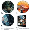 thumbnail image 3 of Designart "Aquariums Aquatic Pastoral Collage II" Aquariums Floater Framed Canvas Print, 3 of 7