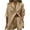 Khaki, variant on Zkozptok 2 Piece Outfits for Women Lounge Button V Neck Short Sleeve Shirt Lace-Up Shorts Cozy Pajamas Sweatsuit Set