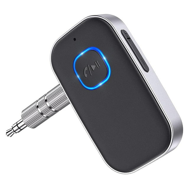 Bluetooth 5.0 Adaptador de audio Radio de coche Entrada auxiliar Receptor inalámbrico Receptor de música de llamada manos libres sidaley EL001514-00B