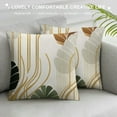 thumbnail image 3 of ONETECH  Boho Pillow Covers Green Leaf Mid Century Farmhouse Decorations Throw Pillow Covers Modern Tropical Bohemian Outdoor Decorative Cushion Case for Couch Sofa Home, 3 of 5
