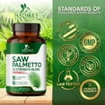 thumbnail image 5 of Saw Palmetto for Men - 3X Strength Prostate Health Supplements for Men's Health Support - with Stinging Nettle and Pumpkin Seed Extract - Prostate Urinary & Hair Health Support - 60 Capsules, 5 of 10