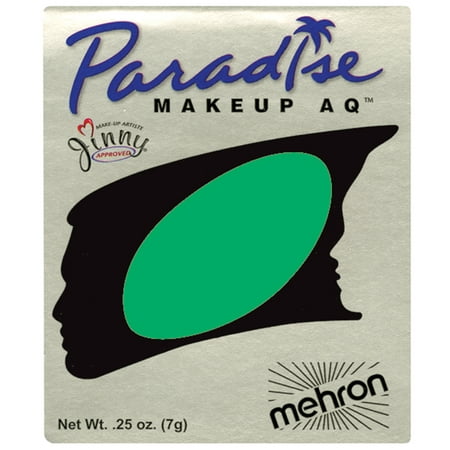 Paradise AQ Professional Single Refill .25oz (7g) Cake Makeup, Amazon Green