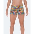 thumbnail image 3 of Tough Mode Women's 3" 5"Mid-Waisted Athletic Running Workout Volleyball Spandex Gym Dance Crossfit WOD Lifting Active Soccer Sports Training Compression Booty Shorts, 3 of 7