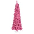 thumbnail image 1 of Vickerman 5.5' Flocked Pink Fir Artificial Christmas Tree Unlit, 1 of 2